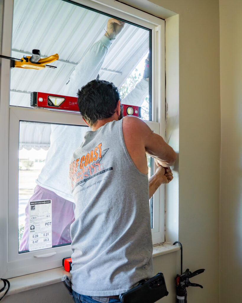 Modern sliding glass doors installation in Clearwater, FL residence